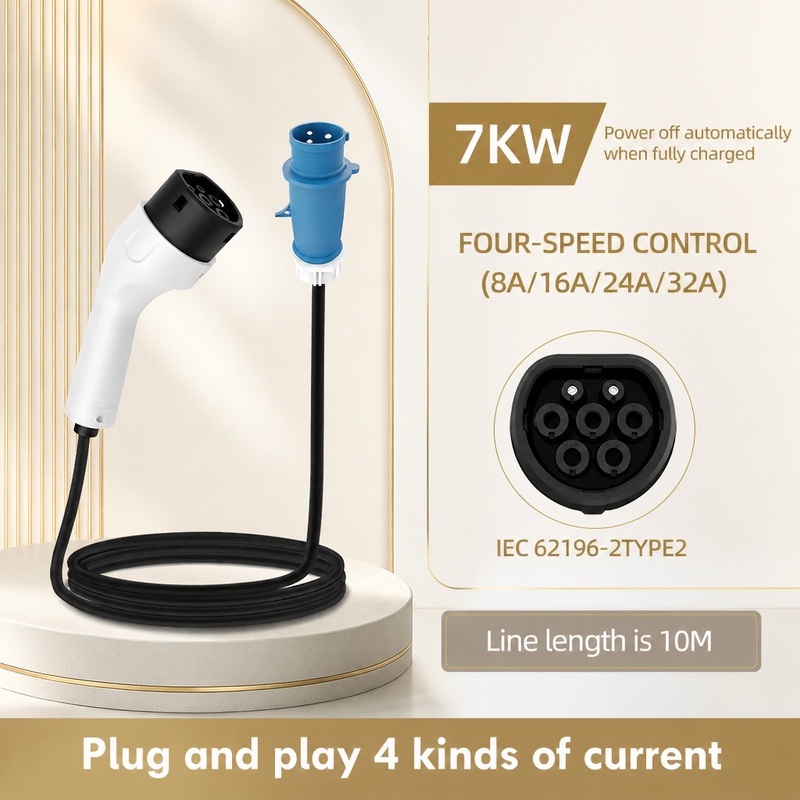 Carregador Portátil para Veícu - Portable Ev Charger 32A Type 2 Cee Plug avaliação e preço