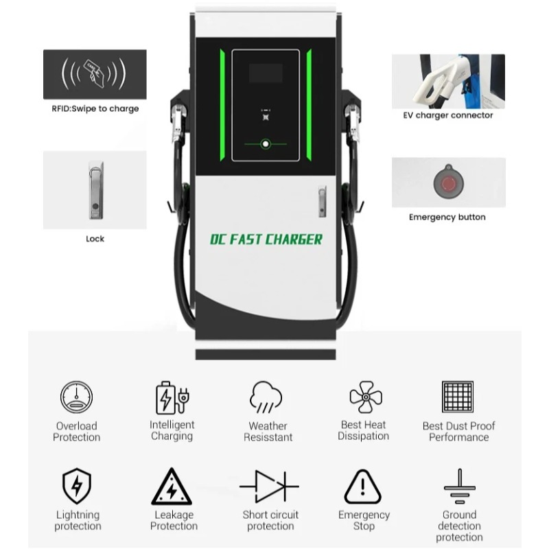 Estação de Carregamento DC par - Dc Fast Charger 30Kw Wallbox Commercial avaliação e preço